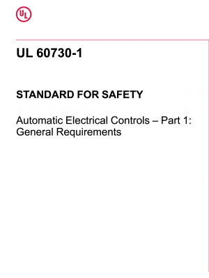 UL 60730-1 PDF